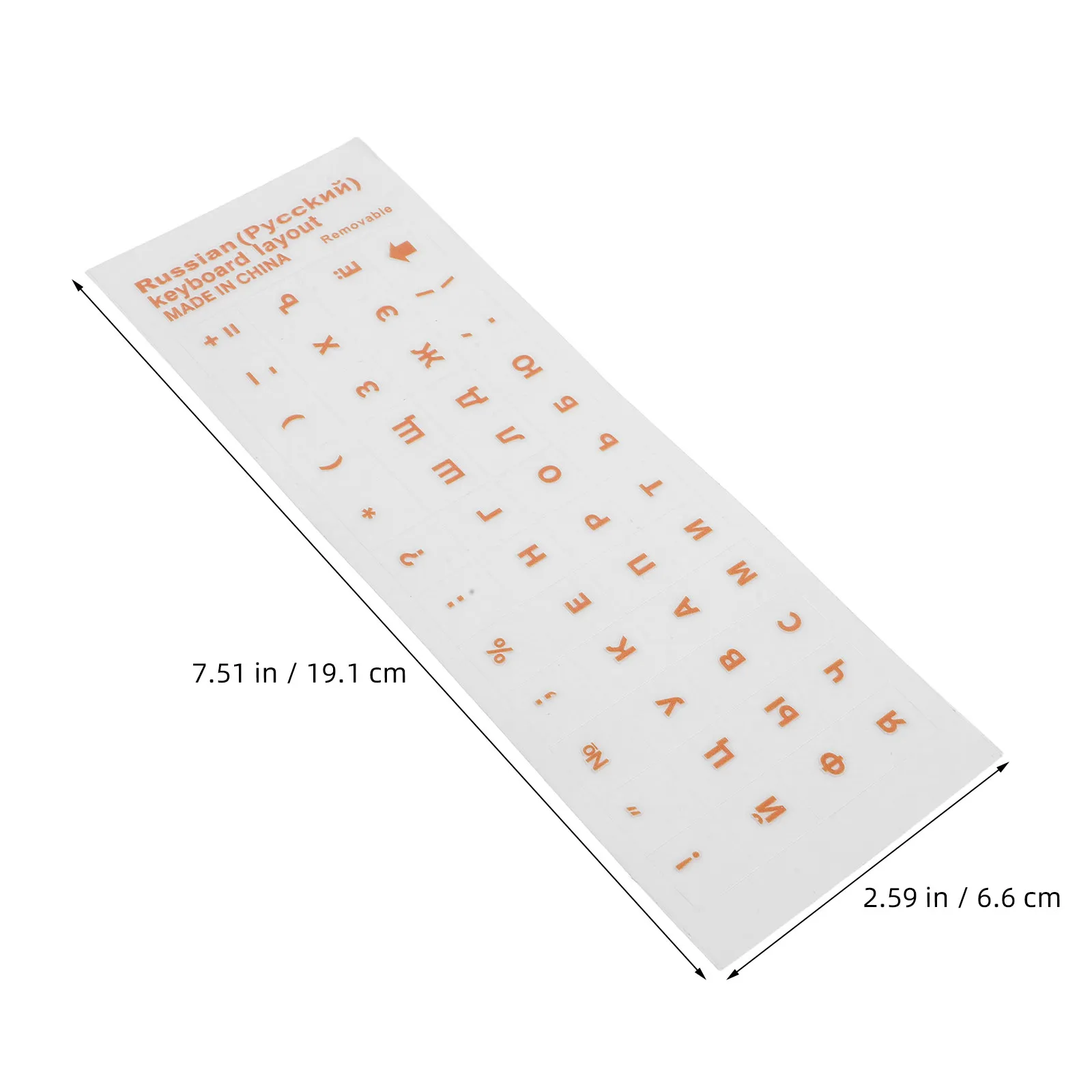 2pcs Russian Keyboard Stickers Keyboard Letter Replacement Sticker With Clear Background For Keyboard Marker Label Sticker Decal