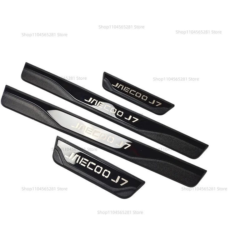 For CHERY JAECOO J7 2023-2024 Accessories Car Door Sill Scuff Plate Protector Trim Kick Step Cover