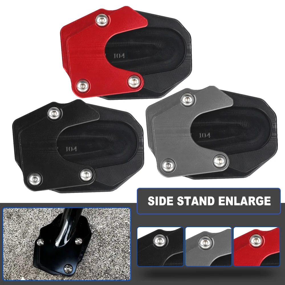 

Motorcycle Side Stand Enlarger Kickstand Enlarge Plate Pad CNC Aluminium For SUZUKI GSX-S 750 2017 2018 2019 2020 Burgman 400