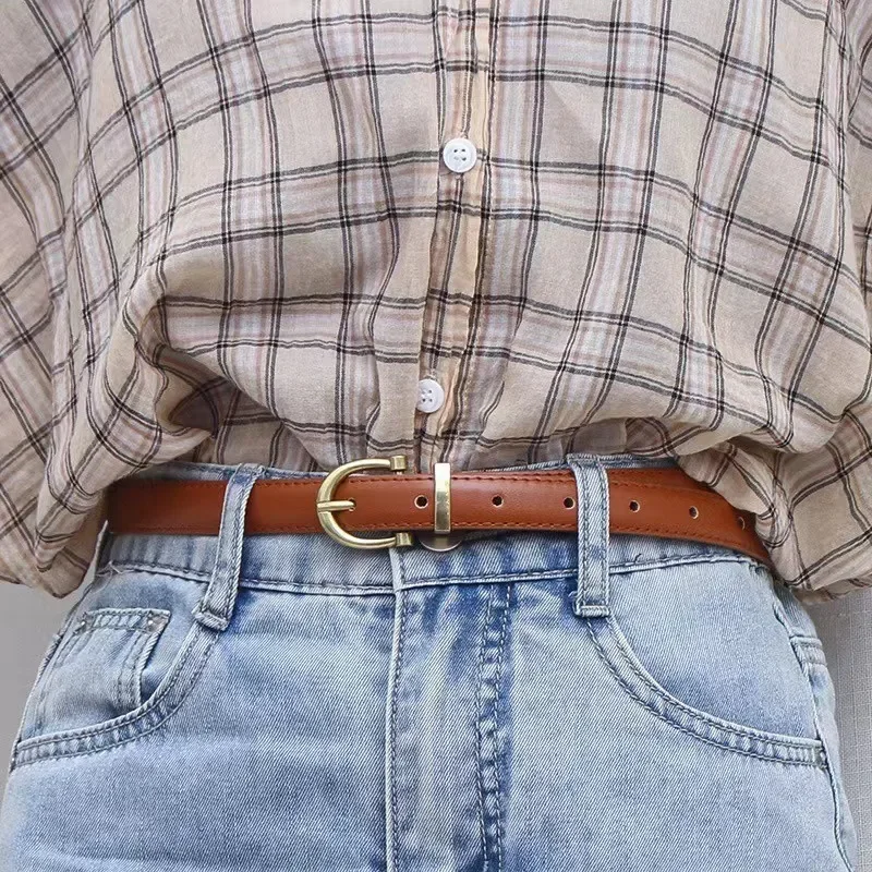 Zomer Mode Getrimd Dames Riem Ins Stijl Jeans Veelzijdige Decoratieve Riem Dunne Riem Trendy Riem Ketting