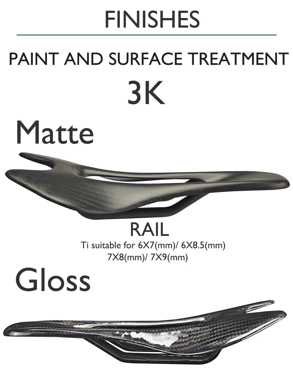 

Ultralight carbon fiber bicycle seat cushion,122/132mm,front road saddle,ergonomic design, 3k/stylish black,bicycle seat cushion