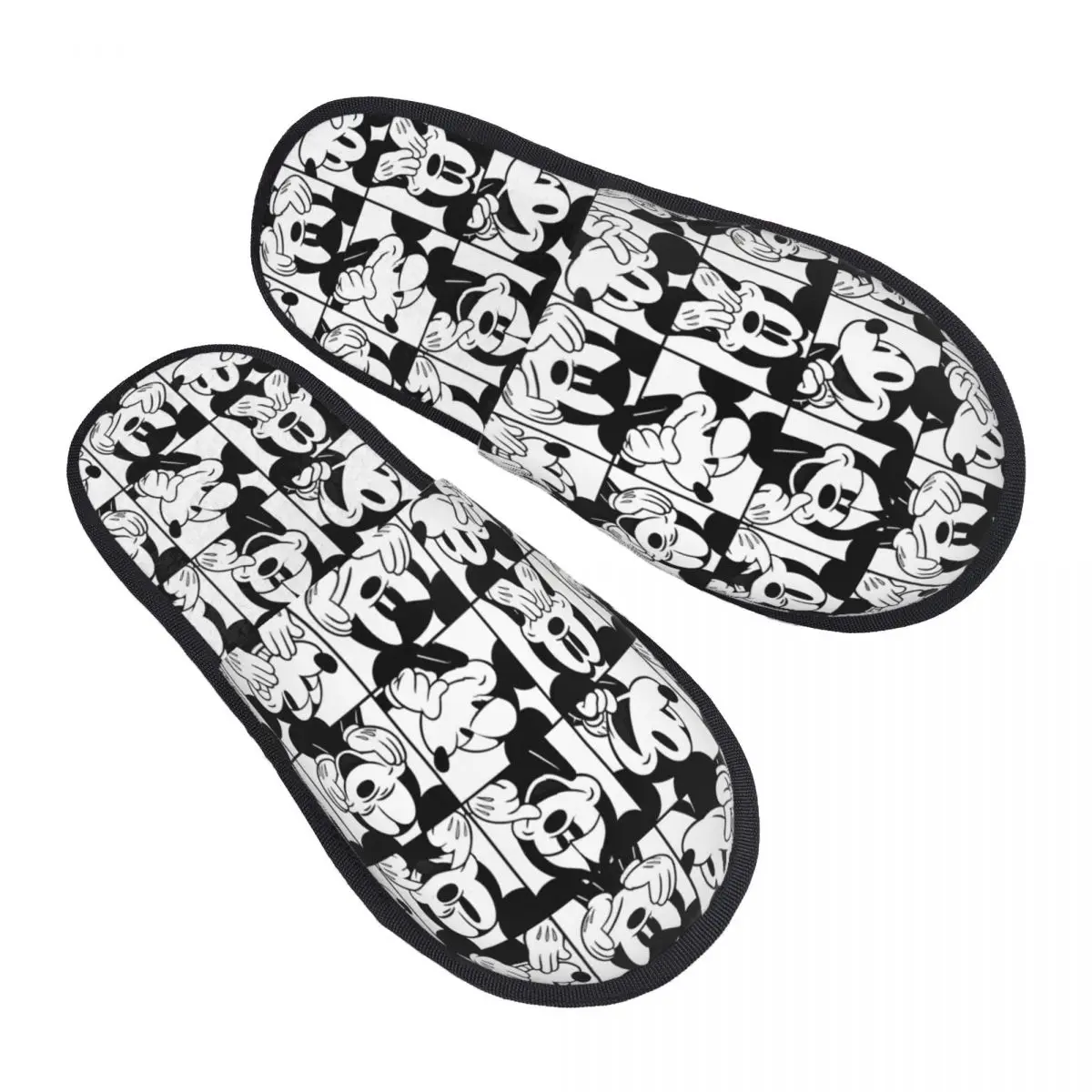 

Изготовленные на заказ домашние тапочки из мягкой пены с эффектом памяти с Микки Маусом, женские удобные теплые нескользящие тапочки с персонажем мультфильма