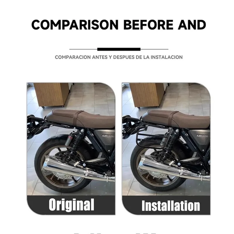AEA6-ملحقات الدراجات النارية حقيبة جانبية حامل صندوق جانبي قوس لهوندا CB1100 CB1100EX