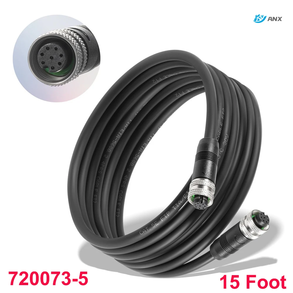 

Заменяет Humminbird 720073-5 15-футовый Ethernet-кабель для лодки как EC 15E 15ft Ethernet-шнур для Helix 15 12 10 9 8 7 1100 900 800 700