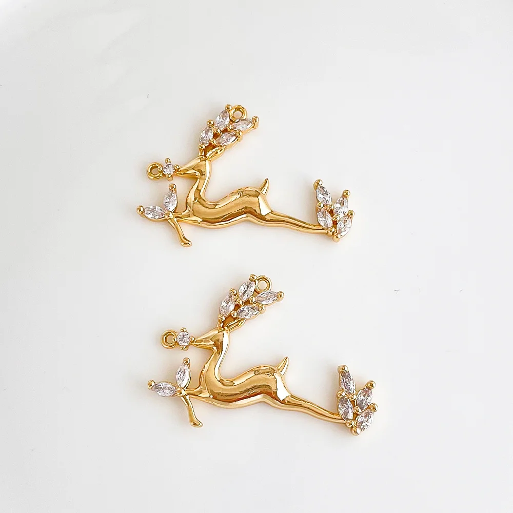 

Cordial Design 24*34MM 40Pcs Jewelry Findings & Components/Crystal Connectors/Hand Made/CZ Charms/Jewelry Accessories #196125