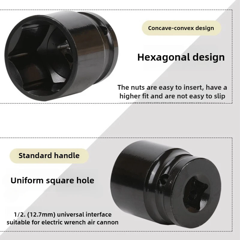 8-32mm Pneumatic Wrench Socket Set - Ideal for Mechanics, DIY Enthusiasts, and Carpenters, Hex Sockets for Precision Work