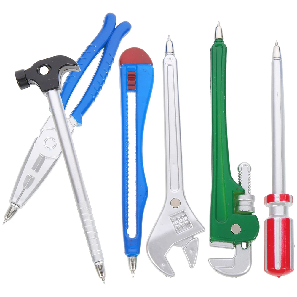 Bolígrafo con forma de herramienta de Hardware creativo para estudiantes, escritura suave, plástico Premium, compacto, ligero, sin esparcir de tinta