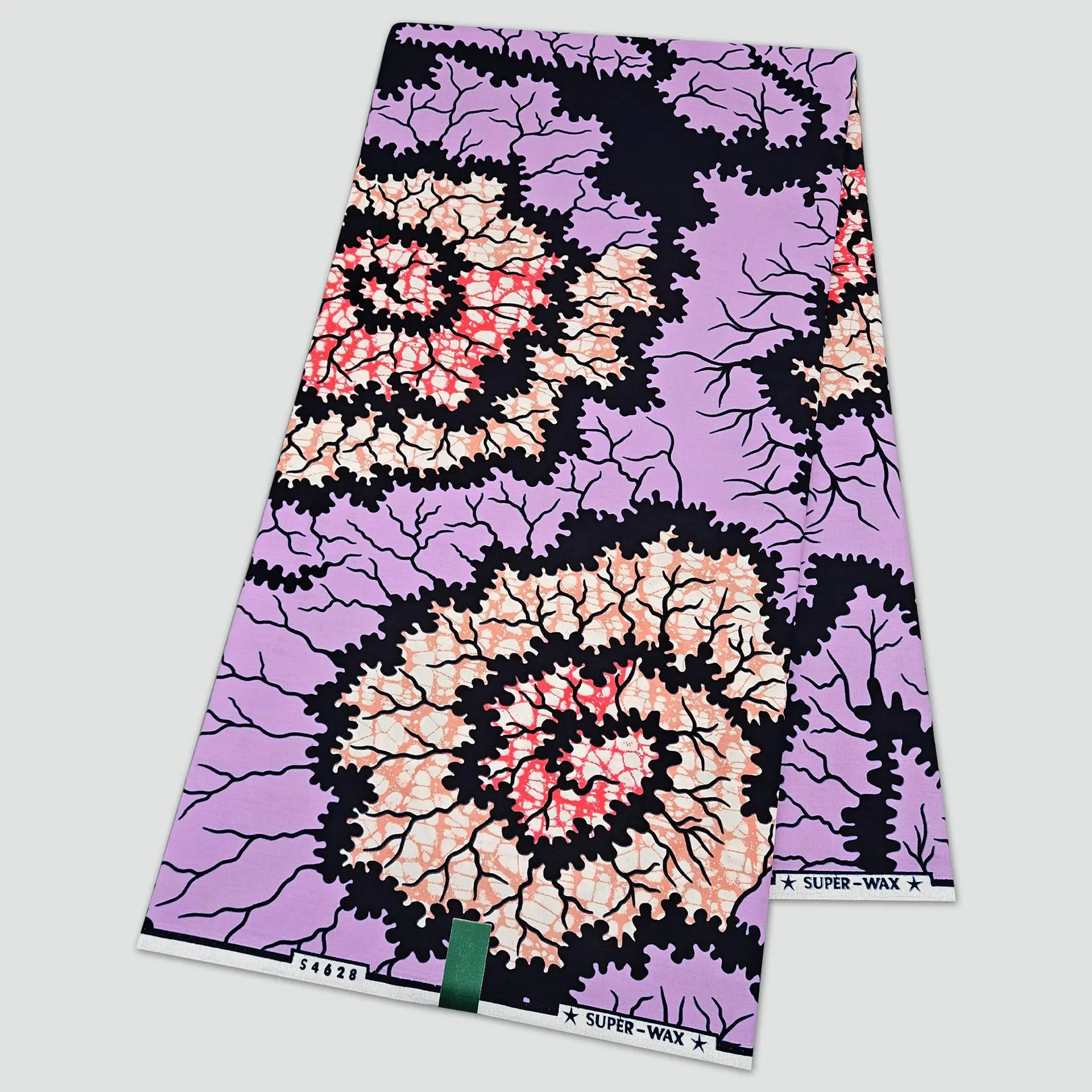 

Фиолетовая восковая ткань в африканском стиле с цветочным принтом для шитья и рукоделия, летняя одежда, подушка, диван, батик, хлопчатобумажная ткань R996