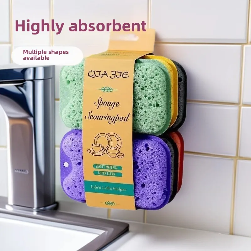 High-density foam dishwashing sponge, multi-porous cleaning cloth, kitchen dishcloth for household use