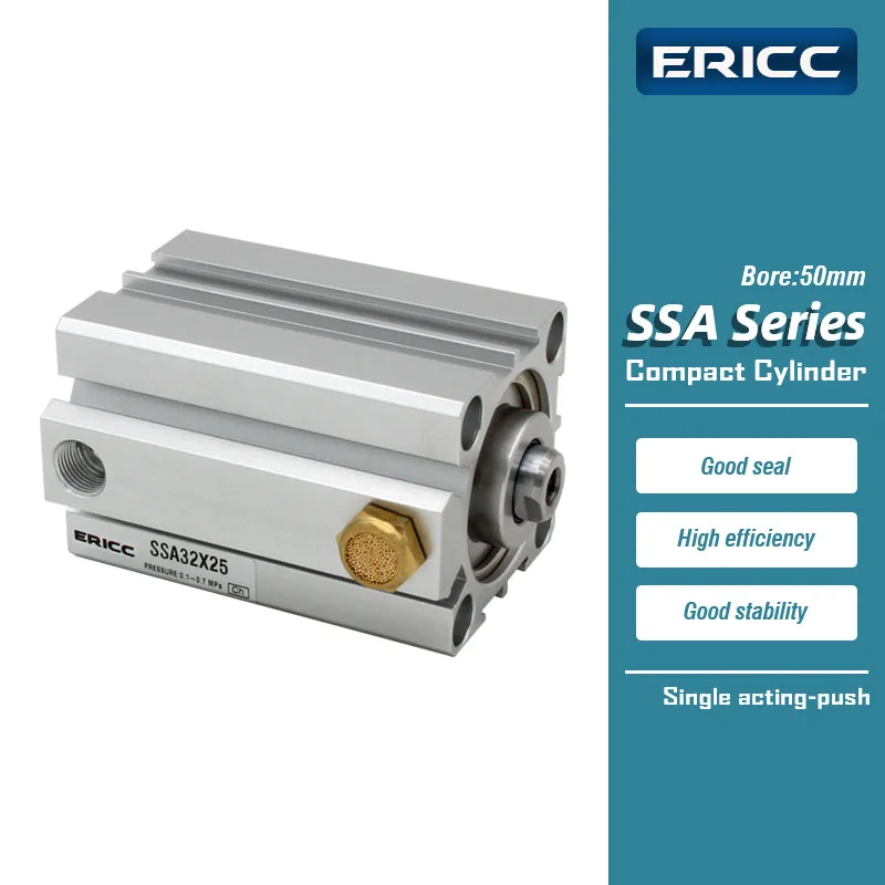 

SSA50 single acting-push type Compact cylinder SSA50X5 SSA50X25-B SSA50X30-S-B