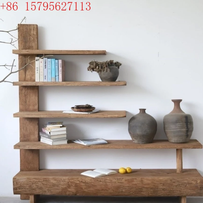 Elm Silent Wind Creative Multi-layer Desktop Bogu Shelf Shelf
