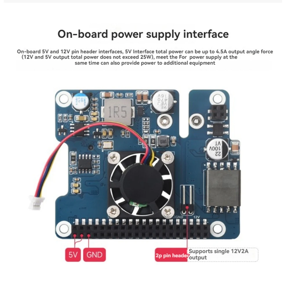Waveshare Voor Raspberry Pi 5 Pcle Naar M.2 HOED + Poe Uitbreidingskaart Adapter Board Ondersteunt IEEE802.3Af Netwerk Voor Rpi 5-X64A