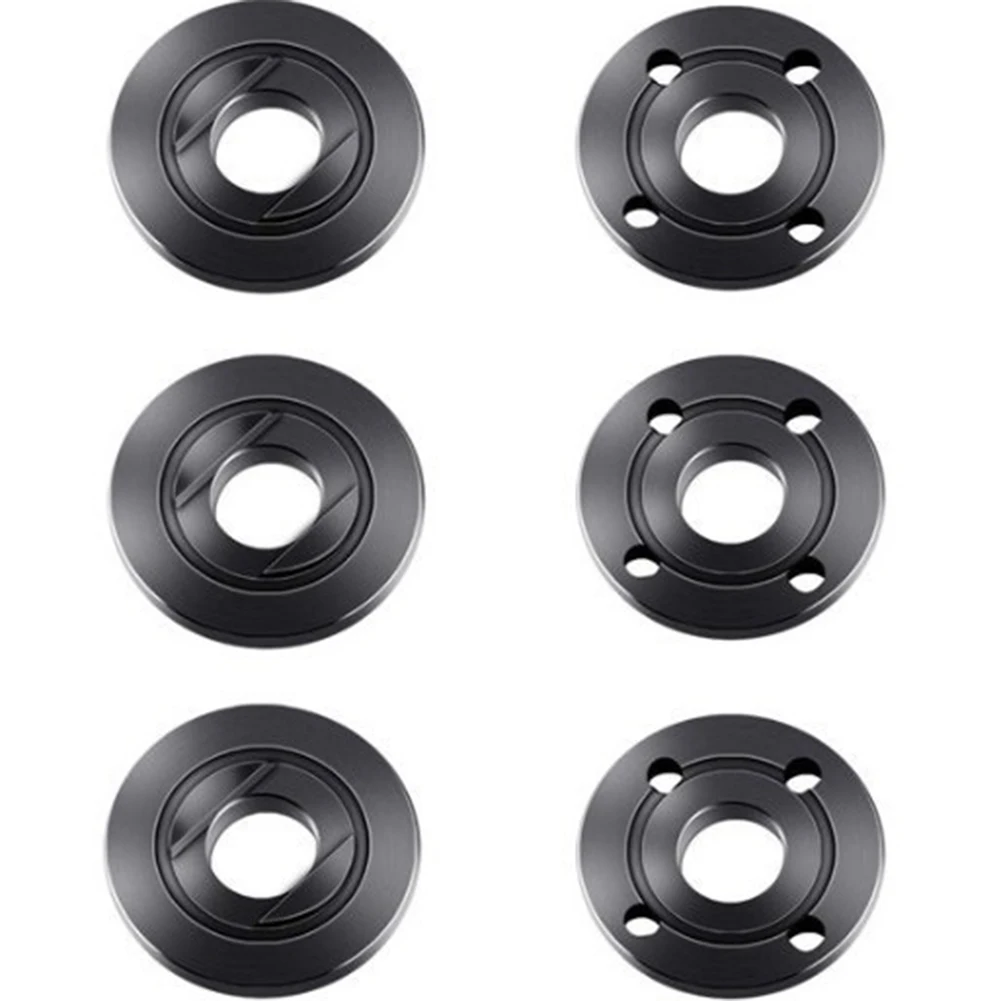 7 قطعة مجموعة مفاتيح ربط أدوات طاحونة زاوية سوداء فضية مفتاح ربط قابل للتعديل تتميز بتصميم سهل الإزالة وقدرة تلميع محسنة