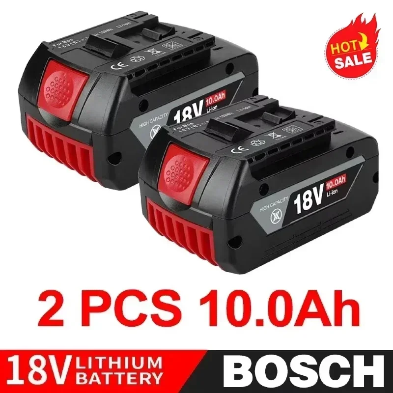 BAT610G + AL1820CV สําหรับ Bosch professional 18V 8.0AH เปลี่ยนแบตเตอรี่ Li-Ion พร้อม LED และสําหรับ Bosch quick charger 18V