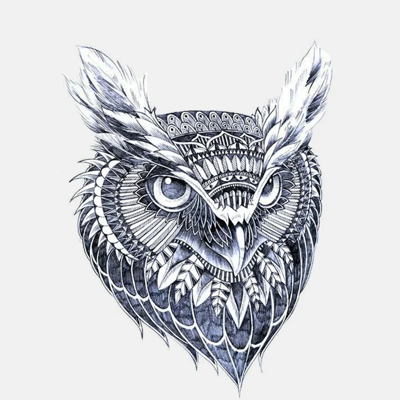 13/17 CM Car Stickers Decor Motorcycle Decals Creative Owl Head  Decorative Accessories Creative Waterproof PVC M239