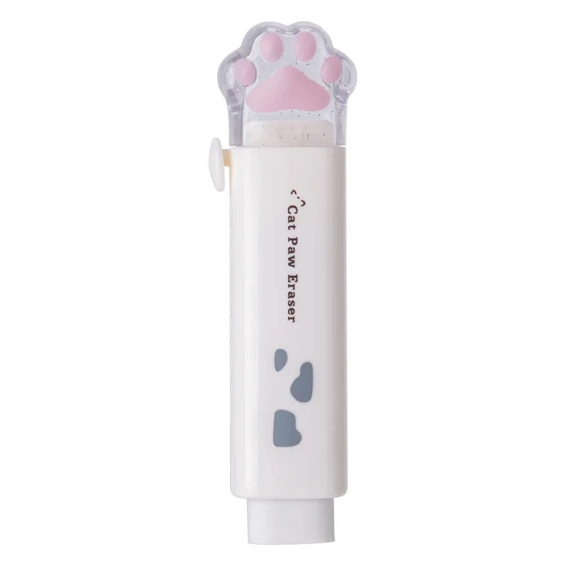 4pcs Cat Paw Utility Knife Correction Tape Rubber Eraser Ruler Cute Stationery Set Kawaii Cartoon Office School Supplies