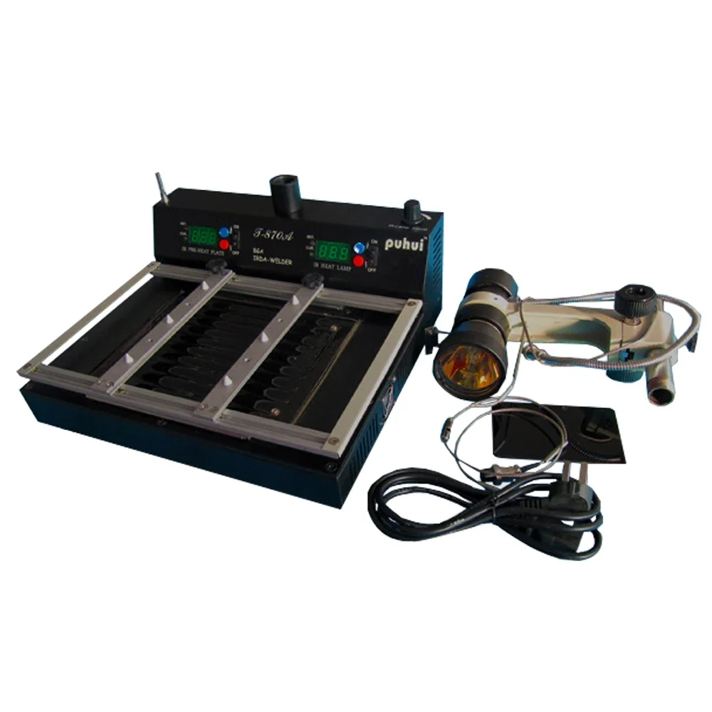 ل T870A 2 في 1 نظام الأشعة تحت الحمراء الرقمي محطة لحام إعادة العمل الترا BGA/IRDA/IFR/SMD/SMT 220 فولت/110 فولت