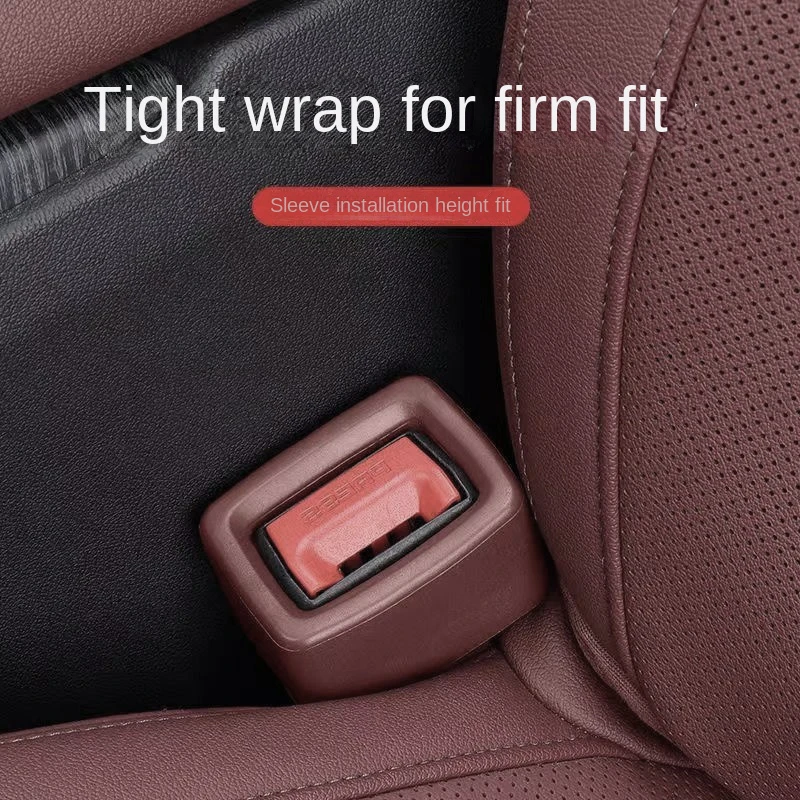 Car Seat Belt Buckle Cover Universal Car Safety Belt Anchor Socket Anti-collision Protection Cover Car Interior Modification