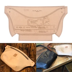 Handmade Leather Craft DIY Dumpling Bag Chest Bag Version Drawing acrylic Cardboard Kraft Cardboard Mold Design Pattern