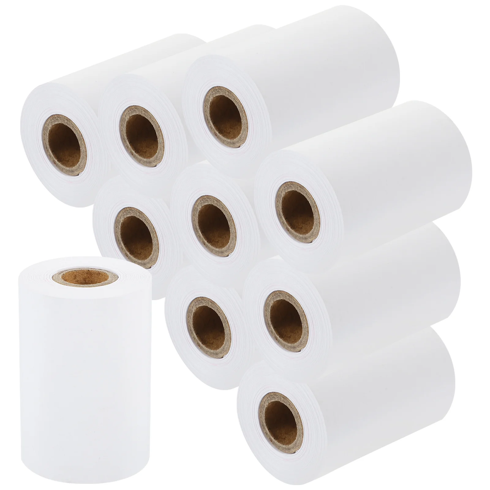 

10 Rolls Thermal Paper Roll for Credit Card Machine Clear Printing No Jamming Smooth Flat Surface Compatible with Cash Register