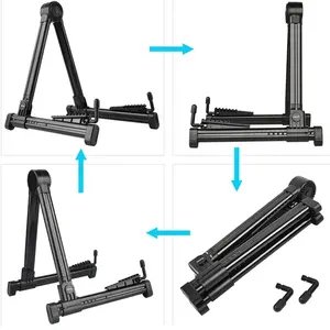Faltungsunterstützung für akustische und niedrige elektrische, tragbare und leichte Unterstützung, Bodenstütze, leicht zu Fuß, 1PC 8 Hauptverkäufe von Sockeln für Violao - №2