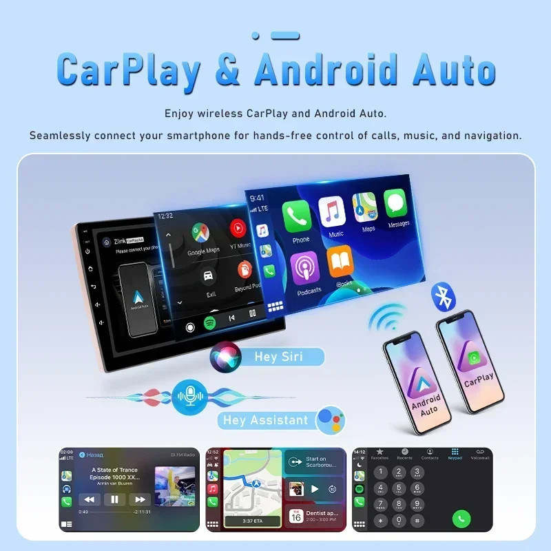 Radio de coche con navegación GPS de 9 pulgadas, Carplay y Android Auto para Seat Leon 2 MK2 2005-2012, Srnubi Multimedia, unidad principal 2 Din, pantalla táctil, Bluetooth, automotriz.