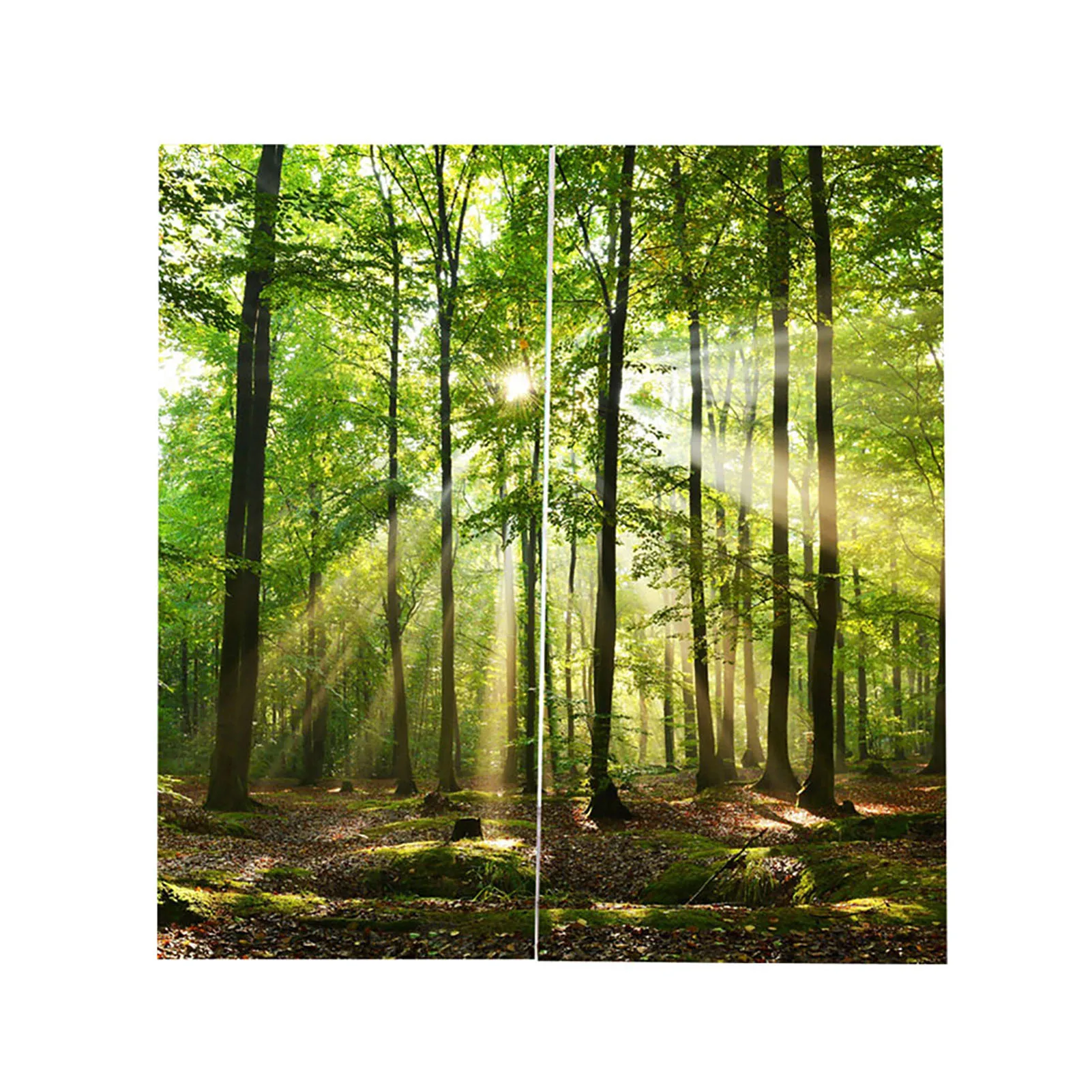 

Forests Sunlight Printing Shading Curtains for Balcony Bedroom Drawing Room Window