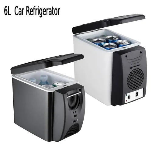 Mini refrigerador compacto portátil de 6L, refrigerador para coche de 12V, congelador para acampar, viajar, caja fría eléctrica, refrigerador de verano al aire libre Amagi