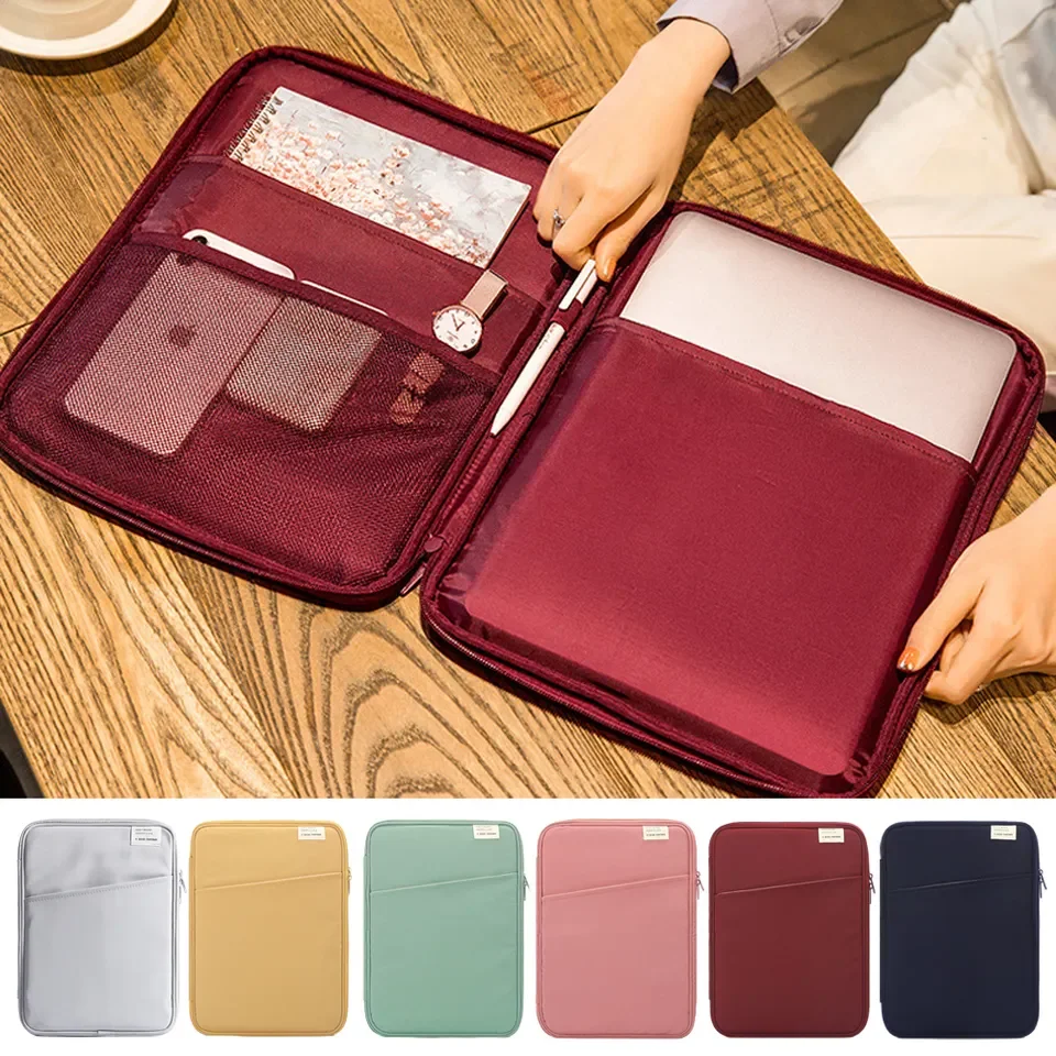 New Arrival Hand-made Lightweight Soft Felt Laptop Bag Laptop Sleeves Vertical Pouch Case Covers Document Organizer Storage Bag