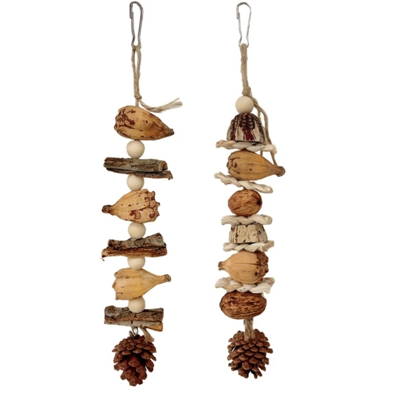 Игрушка для разрыва птиц, клетка для птиц, игрушка-качели из сосновой шишки, маленькая игрушка для шлифовки птиц, жевательная игрушка для маленьких и средних птиц, клетка для восхождения