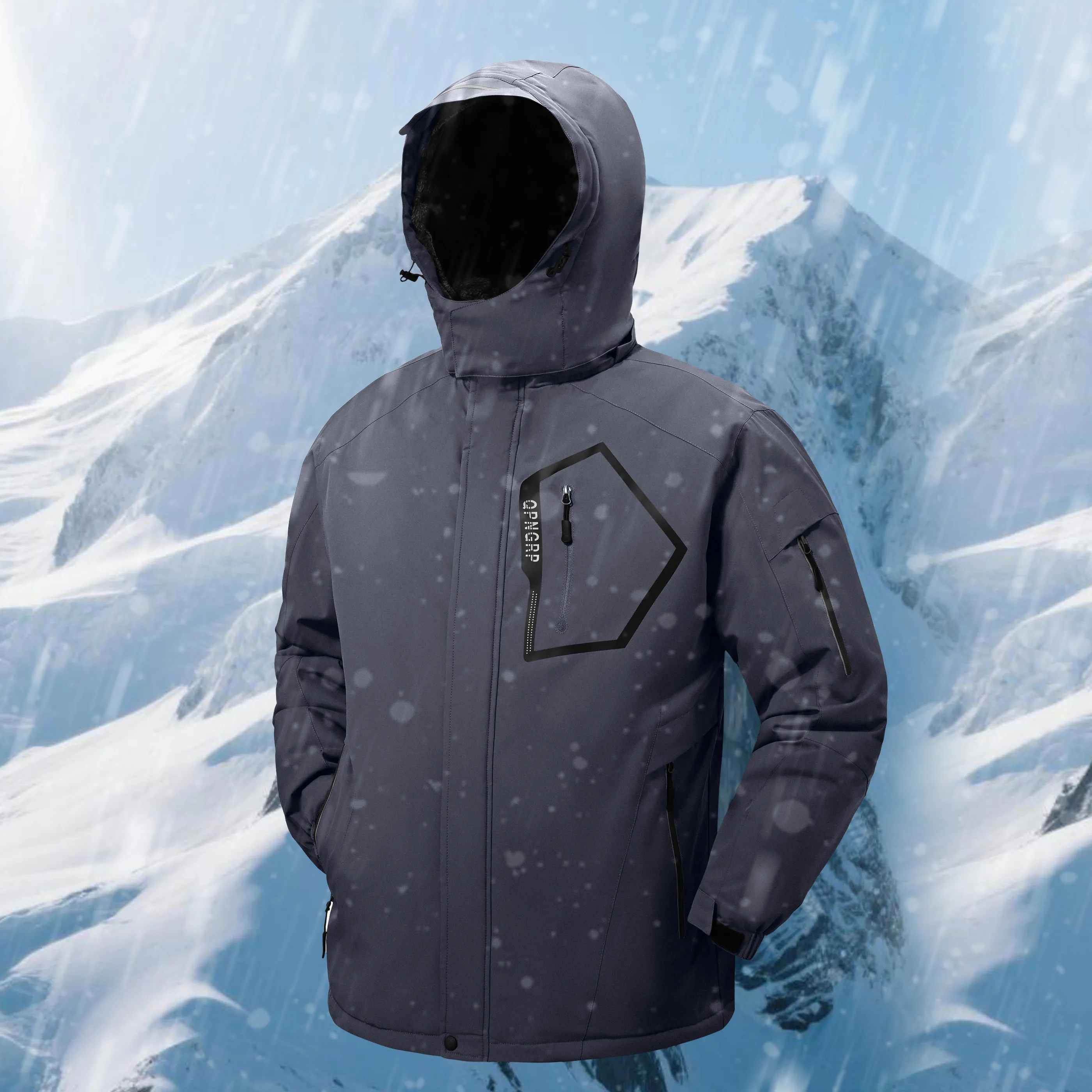 Winter Wasserdichte Winddichte Fleece-Gefütterte Jacken Herren Wanderjacken Outdoor Abnehmbare Kapuzenmäntel Ski Snowboard Oberbekleidung – Detail 27