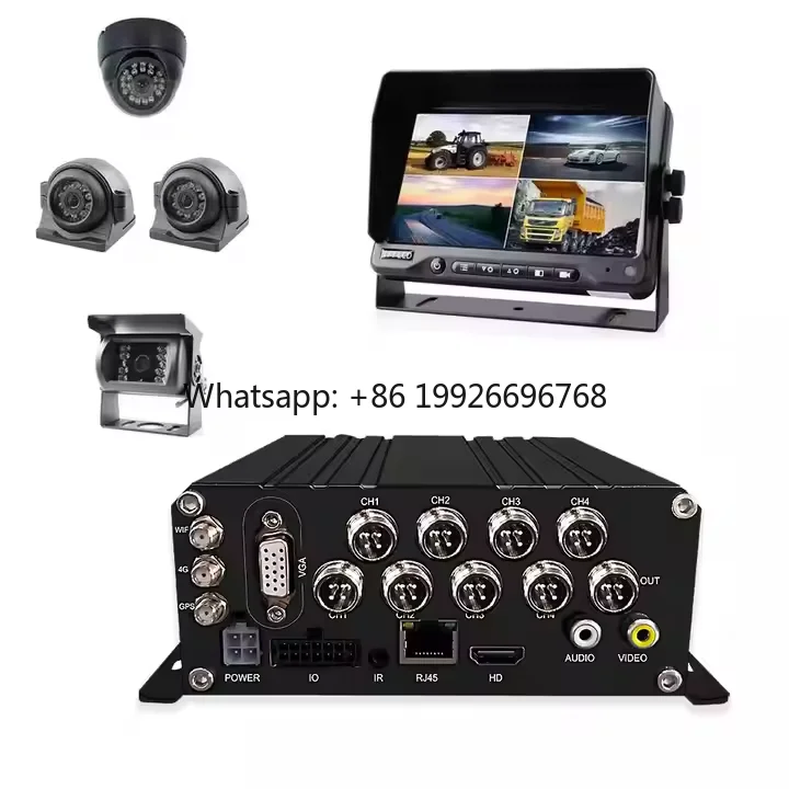 

8CH Mobile DVR for Big Vehicles 1080p Resolution Playback Waterproof Night Vision SD Card & 4G Car Recorder Toyota MDVR