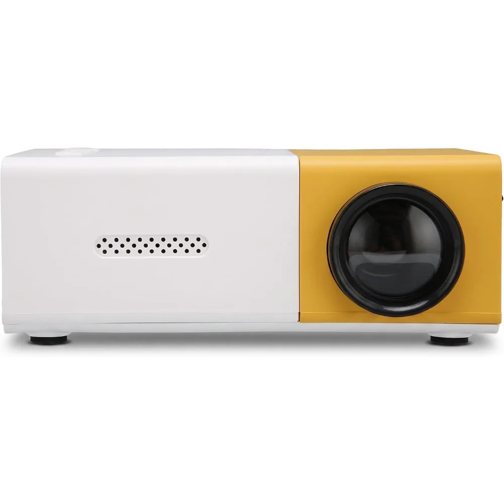 Portable HD 1080P Mini Projector for Movies and Gaming, Compact and Lightweight, USB and Connectivity, Ideal for Travel