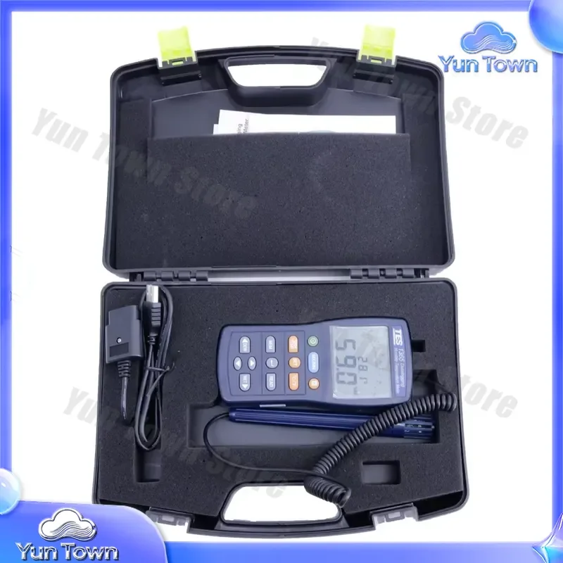 for TES-1365 Temperature Humidity Meter Thermometer Hygrometer Datalogger for Home Office Lab HVAC Monitoring with -20C to