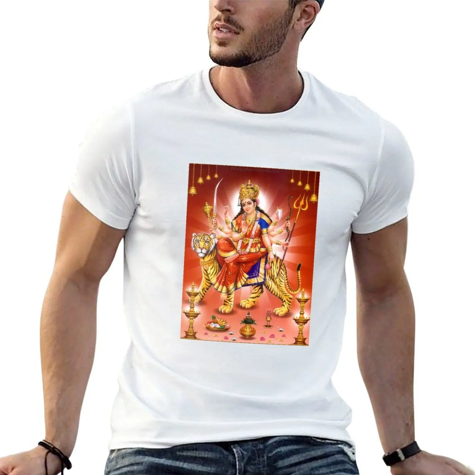 

Yoga Hindu anime for Goddess shirt t personalised Durga Hinduism man T-Shirt shirts t