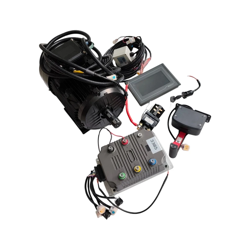 High-Power 10kW 48V 1500 RPM Marine Brushless DC Motor Kit (Includes Motor, Driver, and Rotary Encoder) with Display Screen