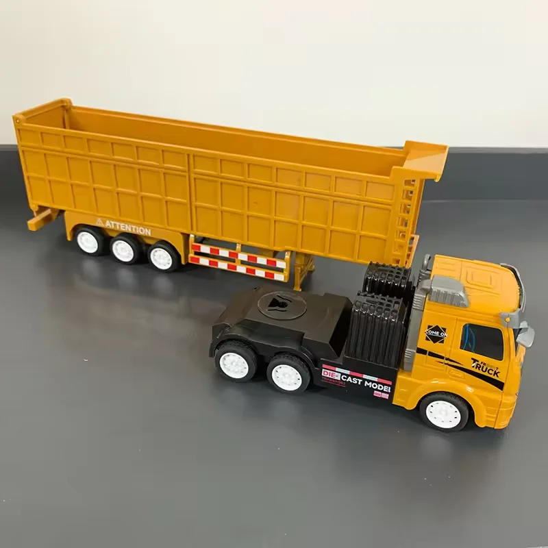 Remote Control Semi-Trailer Heavy Truck Rc Container Trailer Simulation Vehicle Model Engineering Transport Car Toy Gift Boy Kid