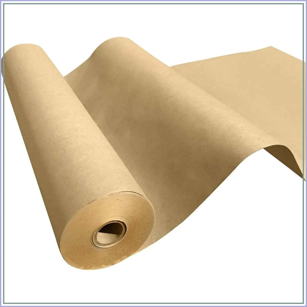 Brown Kraft Paper Roll 17.5" x 200ft, Recycled, Durable for Gift Wrap, Art, Packing & Shipping