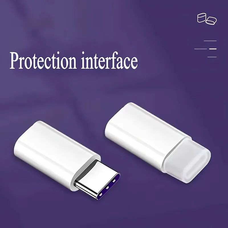 Tipo-c porta de carregamento transparente poeira plug com corda anti-perdido protetor Γ prova de poeira tampa rolha cabo de dados usb tipo c capa