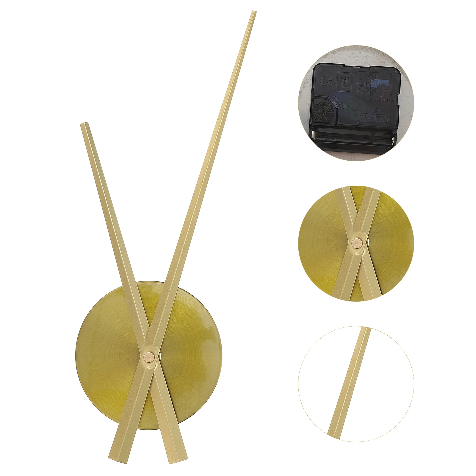 

Angoily 1 Set Gold Clock Hands Modern Kit LED Wall Clock Mechanism with Calendar Alarm Metal Needles for Room Decor