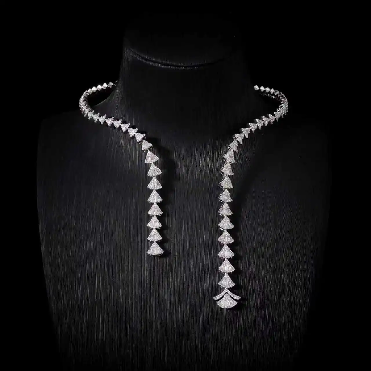 

IN JEWELIFE Bridal Cuff Necklace Sets for Women Cubic Zirconia Choker Jewellery Set Dubai Saudi Party Engagement Accessory