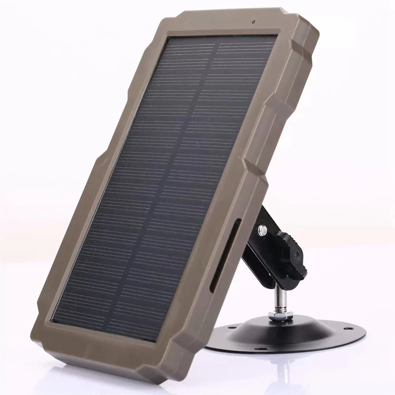 Hunting Trail Camera Battery, Solar Panel Charger, External Power for HC900A Trail Camera, Wildlife Scouting, 36MP