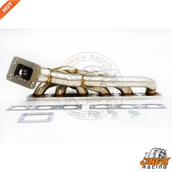 JKVK RACING 42mm OD equal length Turbo Manifold For E36 E39 M50 M52 S50 S52 With T3 /T4 Flange 1990-2001