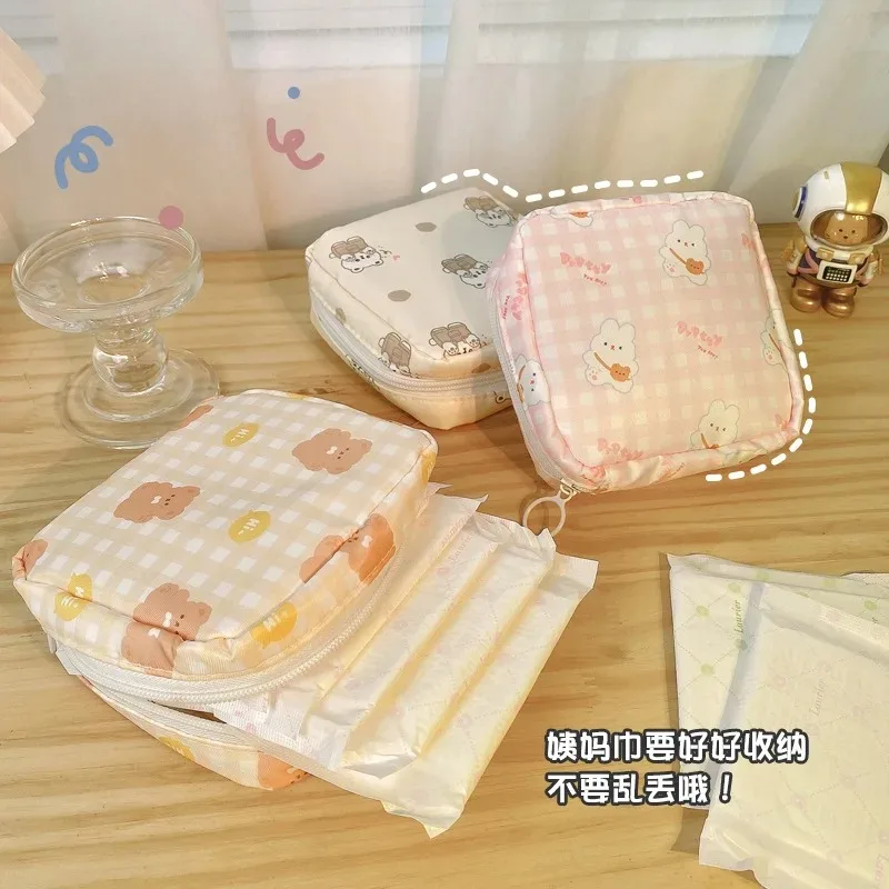 

Yilan-Cute Sanitary Napkin Storage Bag, Cartoon, Large-Capacity, Aunt Bag, Portable Girl Heart Sanitary Napkin, Monthly Bag