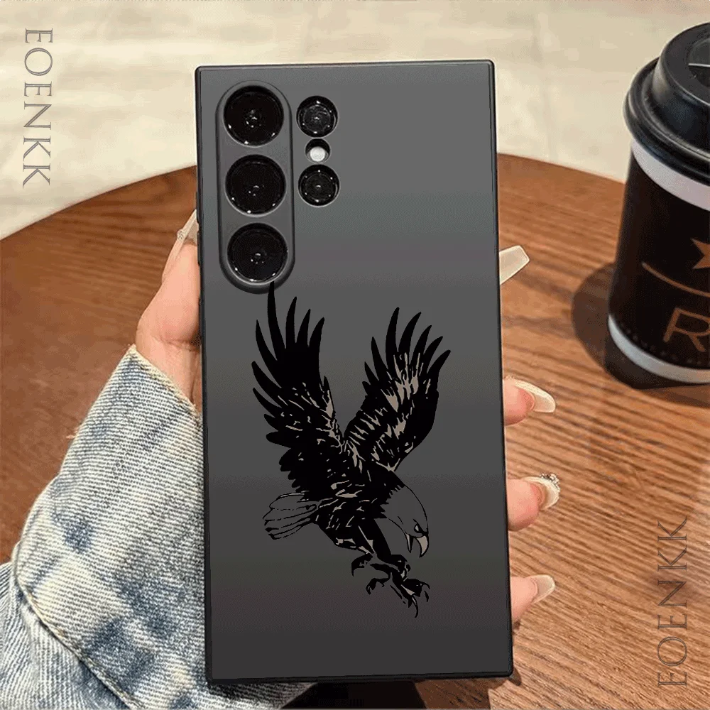 Eagle Pattern Phone Case For Samsung Galaxy Note 10 20 Lite Ultra S25 S24 S23 S22 S21 S20 Ultra FE Plus 5G Silicone Soft Cover