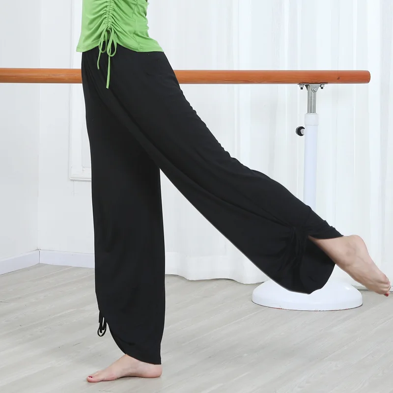 

Women Dance Modal Loose Wide Leg Pants Ballet Classical Dancing Practice Pants Yoga Jogging Adults Gym Modern Dance Trousers 3XL