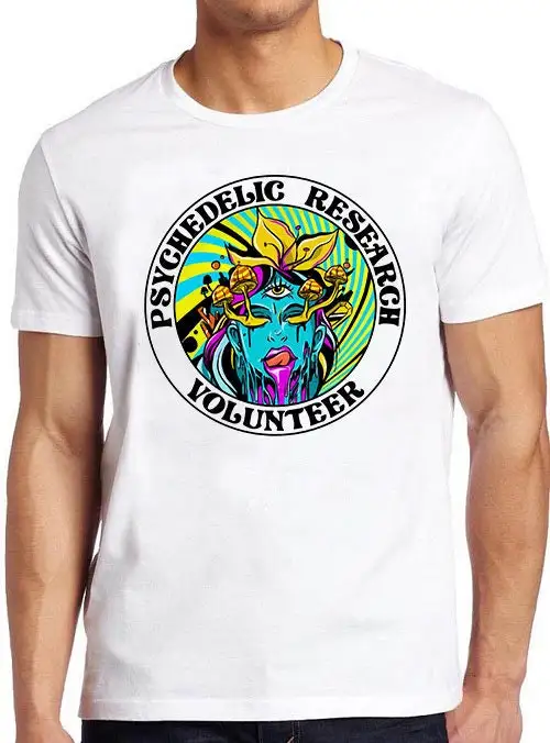 Psychedelic Research T Shirt Volunteer Terence Mckenna Magic Mushroom Cool 3033