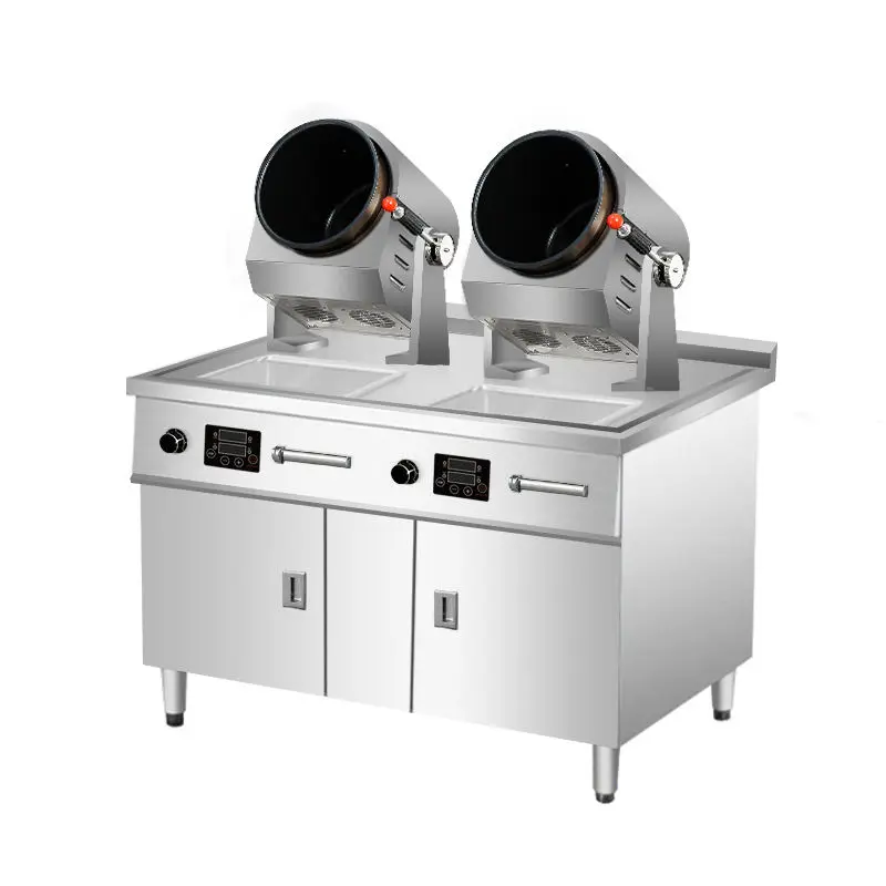 

Smart Restaurant Automatic Fried Rice Wok Fried Vegetable Machine Kitchen Robot Electric Cooking Rotary Cooker