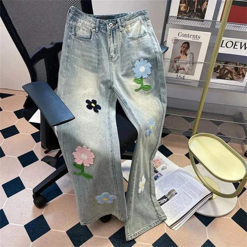 Pantalones vaqueros holgados de cintura alta para mujer, pantalones vaqueros rectos versátiles a la moda, novedad de 2026