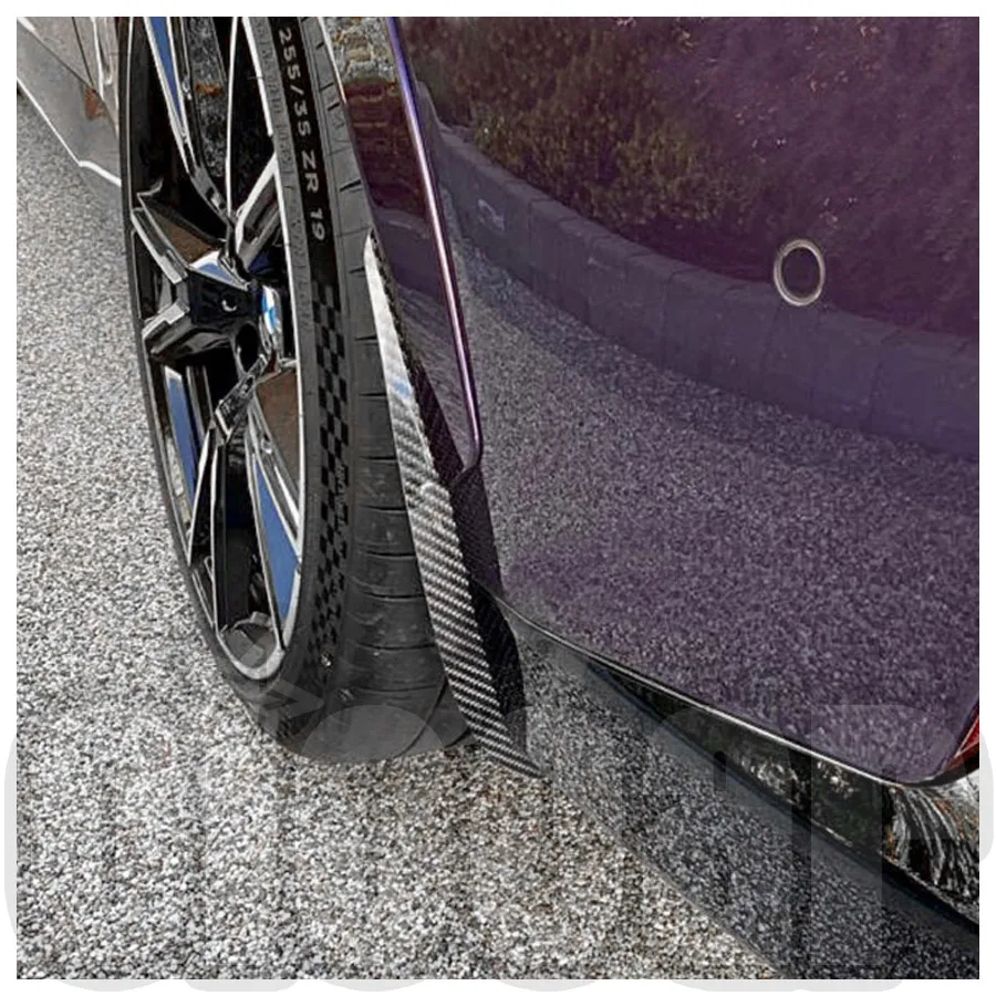 

OiOMOTORS Dry Carbon Fiber Rear Splash Guards Arch Guards Mud Flaps for BMW G42 2Series 220i 225i M240i